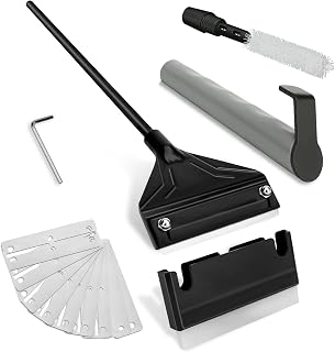 16.5’’ Professional Algae Scraper, Aquarium Blade Cleaner with 10 Pcs Replaceable Blades Stubborn Algae, Suitable for Water Tank Size Under 28 Gallons