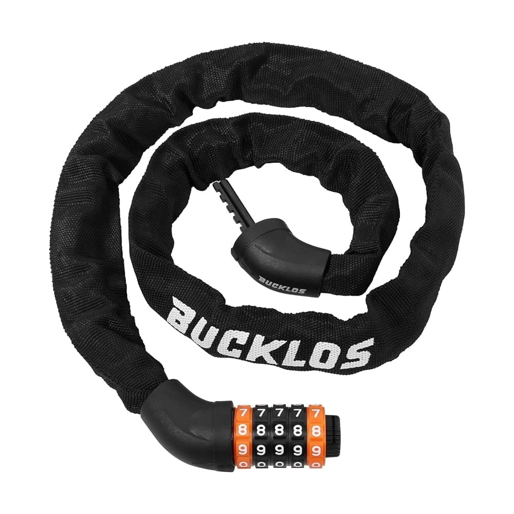 AEYINO Combination Bike Lock 1.2m/4FT Bicycle Lock with Hardened Chain