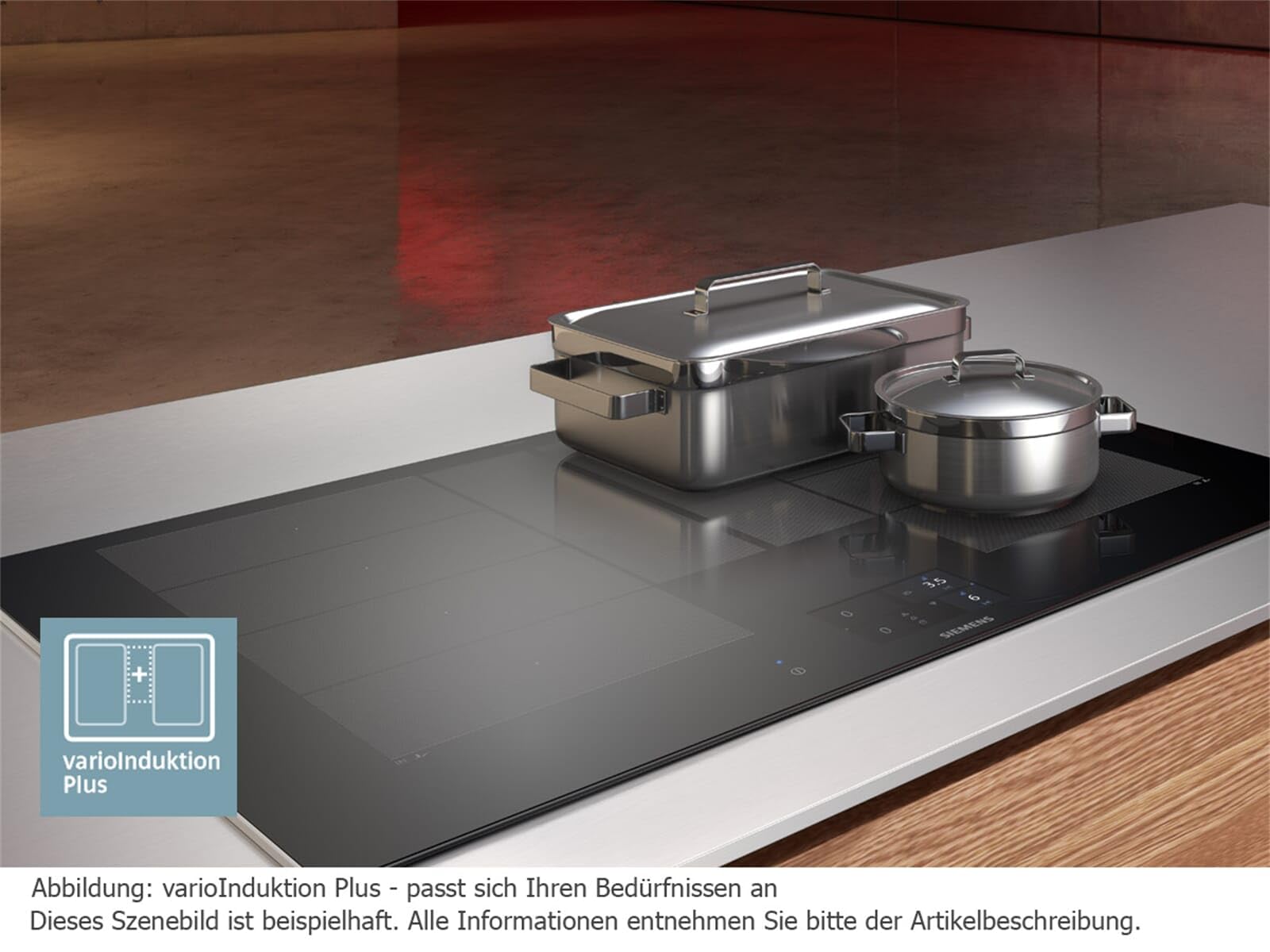Siemens EX875KYW1E iQ700 płyta kuchenna, Smart Home kompatybilna z Home Connect, varioInduktion Plus, varioMotion, Power-Move Plus