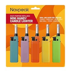 Navpeak Mini Candle Lighter Multipurpose Lighter Utility Lighters with Extended Wand Handy Refillable for Kitchen Fireplace Pilot Light