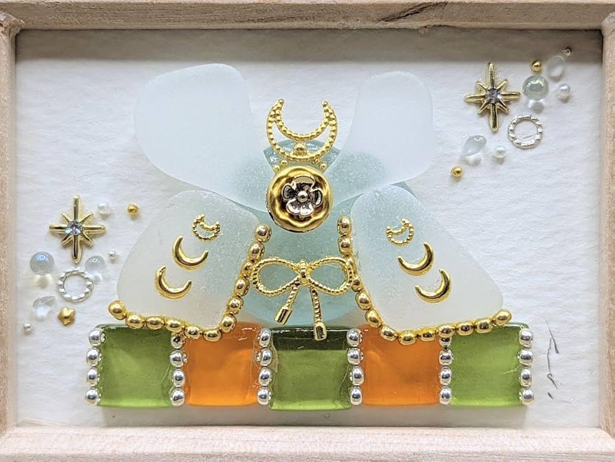 Amazon.co.jp: 『兜mini』子どもの日 北欧 シーグラスアート