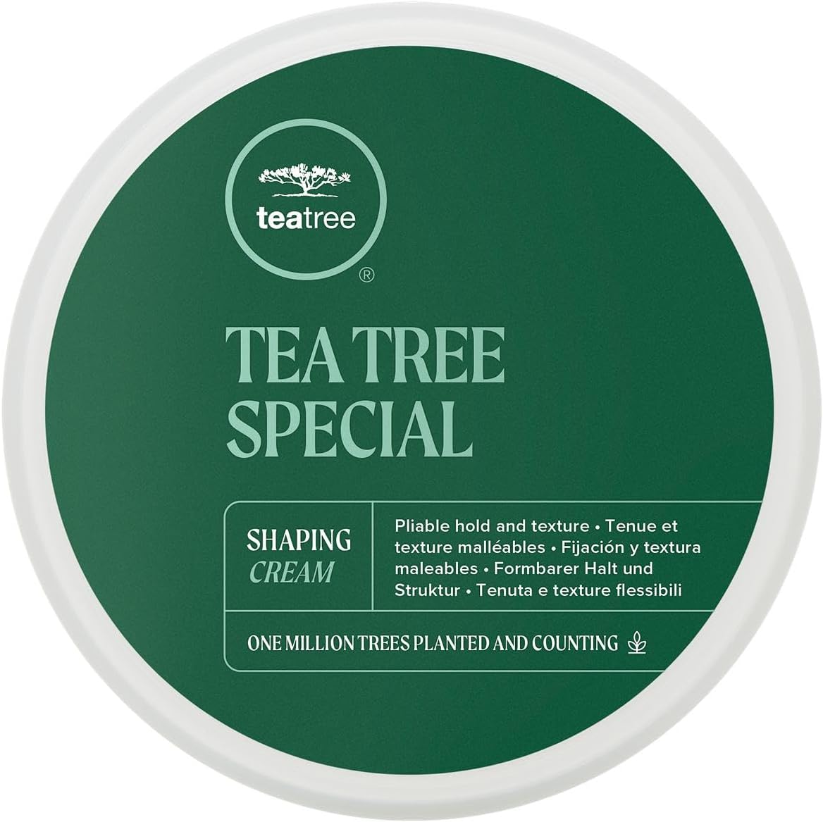 Crema moldeadora de árbol de té, crema para peinar el cabello, fijación duradera, acabado mate, para todo tipo de cabello