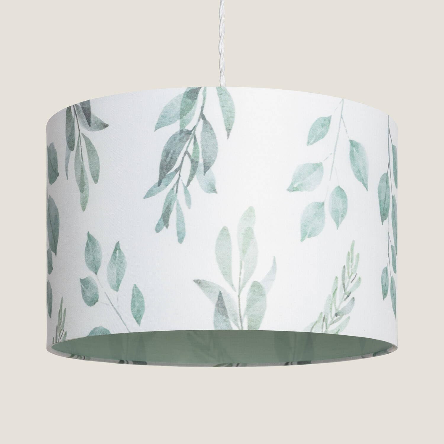 LEDKIA LIGHTING Lámpara Colgante Tela Verdy Decoración Salón, Habitación, Dormitorio