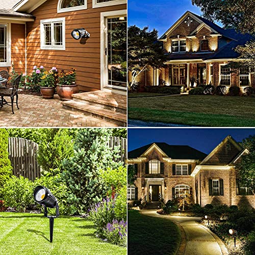 Zuckeo 10W Low Voltage Landscape Lights Outdoor Landscape Lighting, 12V 24V Waterproof Led Spotlights 1000Lm Warm White Light For Flood Garden Yard Pathway (20 Pack With Connectors) #TOP5