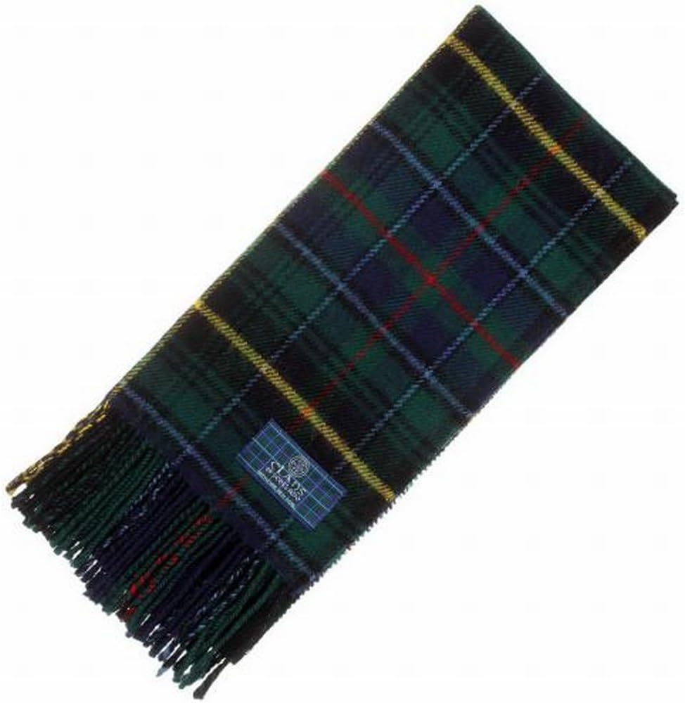 The Scotland Kilt Company Macinnes Hunting Modern Tartan Scarf - Scottish Wool Clan Scarves