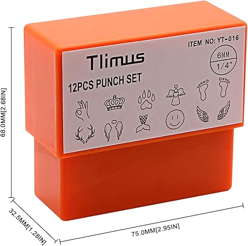 Miniatura 4 de Tlimus Kit de estampado de metal con temática de ángel, 12 unidades, 0.236 in (14 pulgadas), kit de sellos de metal para manualidades, accesorios de