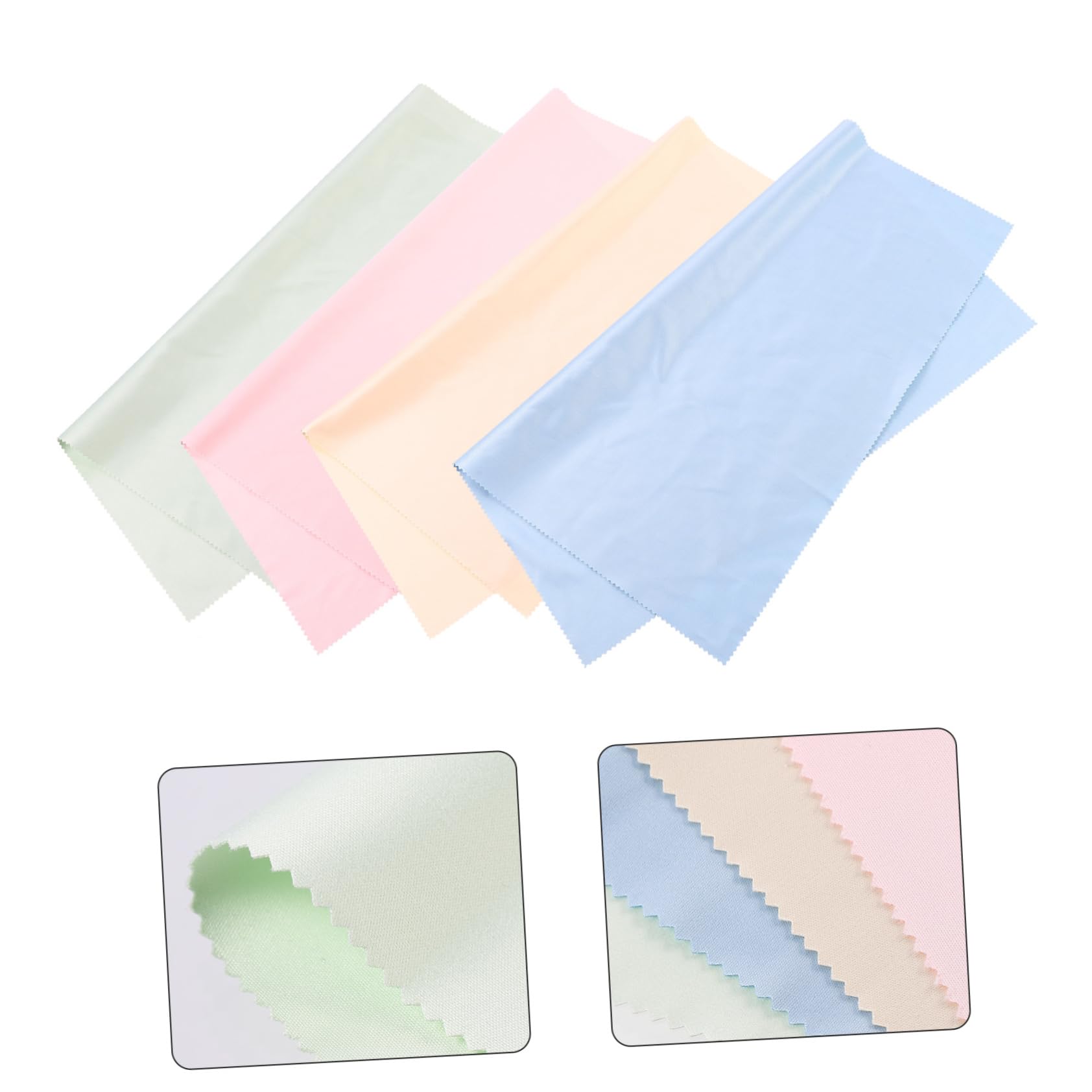 Ipetboom 3sets Panno Microfibra Per Occhiali Pulizia Per Lenti Schermi e Gioielli Riutilizzabile e Lavabile Superficie Delicata Senza Graffi