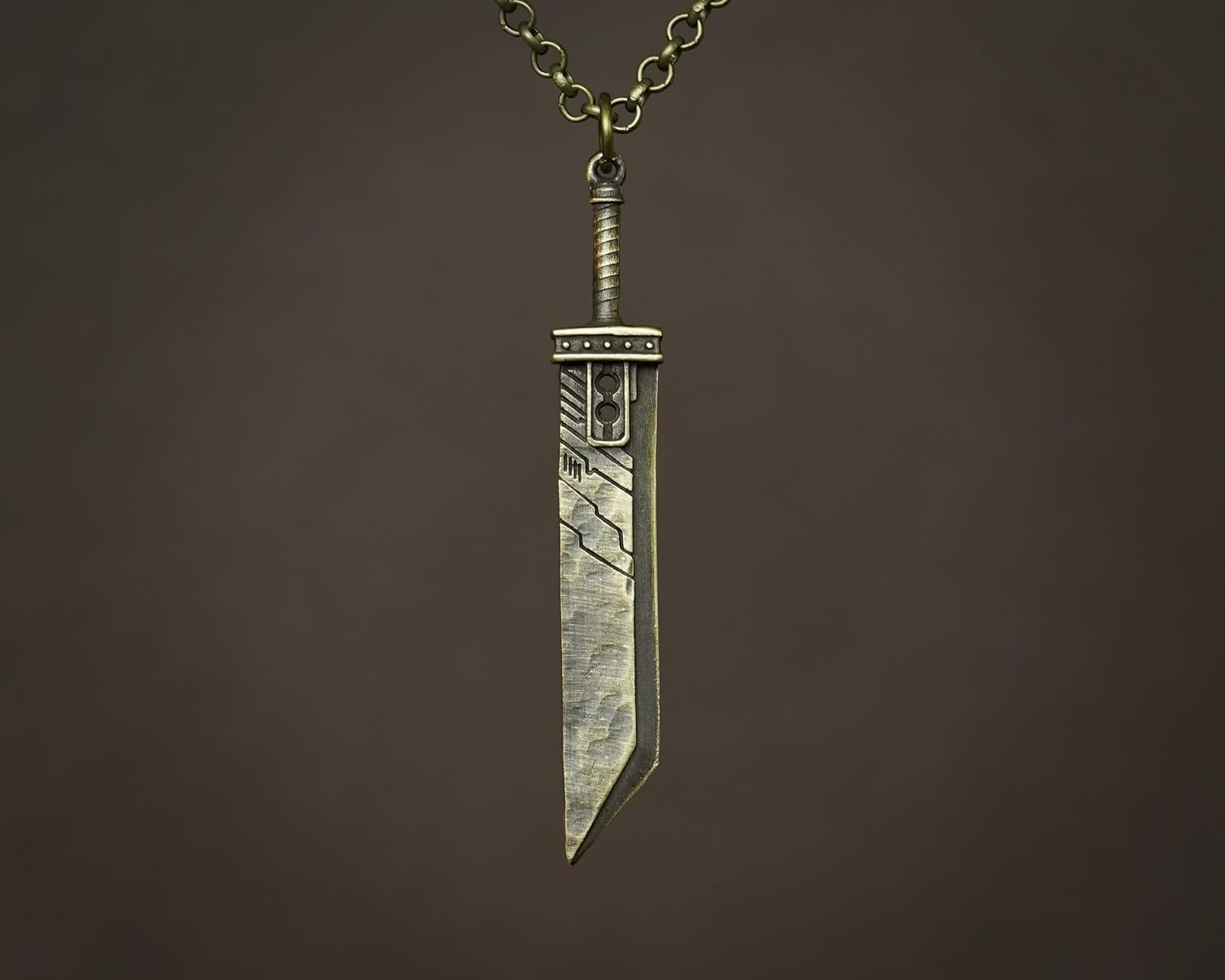 Cloud Buster Sword Pendant Necklace