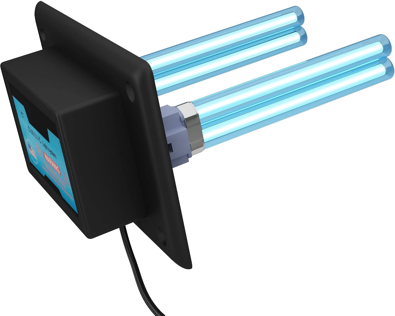 Air Purifier Whole House Uv Light in Duct for Hvac Ac (Air Conditioning) Duct Germicidal Filter + 2 replacement bulbs