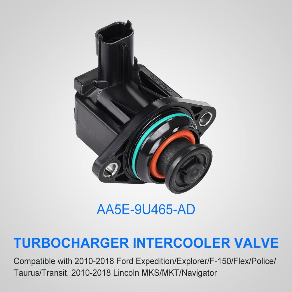 WMPHE Turbo Solenoid Valve Replacement for AA5E-9U465-AD Compatible with Ford Expedition Explorer F-150 F150 Flex Transit Lincoln MKS MKT Navigator Turbocharger Intercooler Pressure Relief