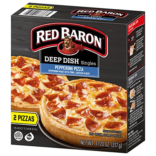 Red Baron Deep Dish Singles Pepperoni Pizza, 11.2 Oz (Frozen) #TOP1