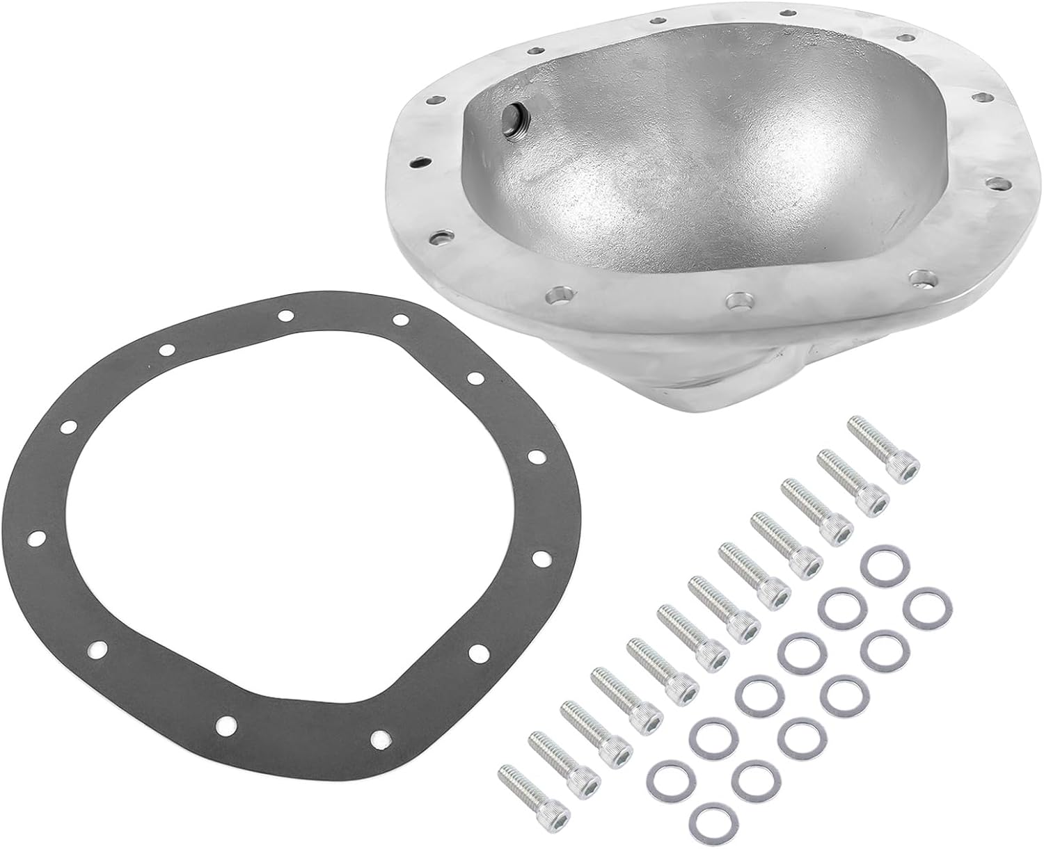 GELUOXI 12 Bolts 8.75" Polished Differential Rear Cover Replacement for Chevy C10 Blazer GMC Jimmy Truck 1962-1982