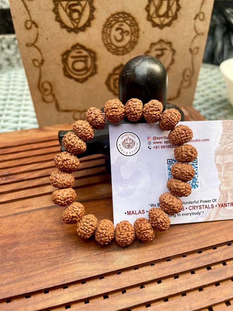 Rudraksha Lab certified 8 face Mukhi Bracelet- Healing Bracelet- Shiva bracelet - Japa - Chanting - Meditation