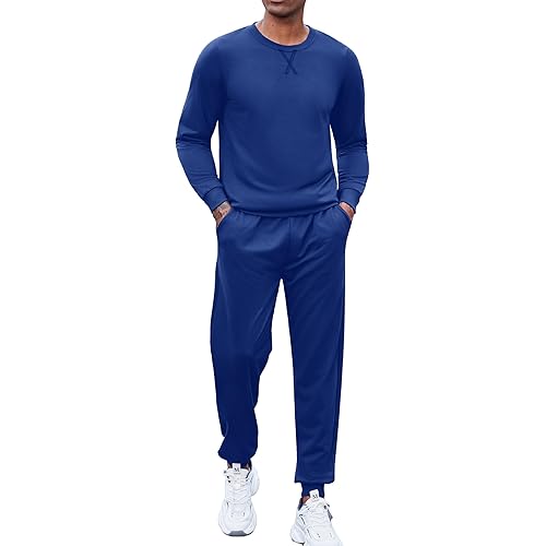 COOFANDY Men's Tracksuit 2 Piece Long Sleeve Pullover Jogging Track Suit Athletic Casual Sweatsuit