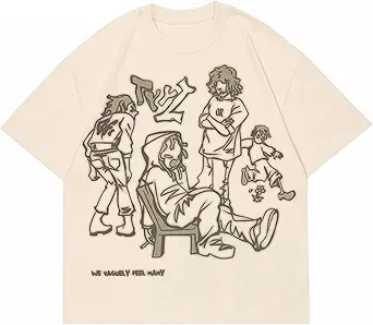 Aelfric Eden Mens Oversized T Shirts Tees Butterfly Print Crew Neck Cotton Tops Streetwear Casual Shirt