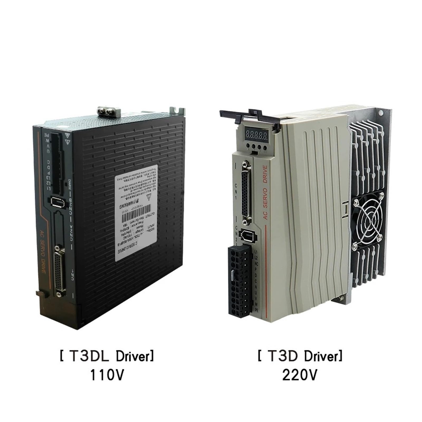 60 AST 400W 600W 1,3 N 1,9 N 110 220 V Servomotor-Kit mit magnetischem 17-Bit-Absolutwertgeber + T3D 15A-Treiber for Graveur(400W 220V)