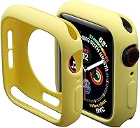 Vista 33 de Miimall Funda compatible con Apple Watch de 1.77 pulgadas, funda delgada de poliuretano termoplástico antiarañazos, funda protectora para Apple