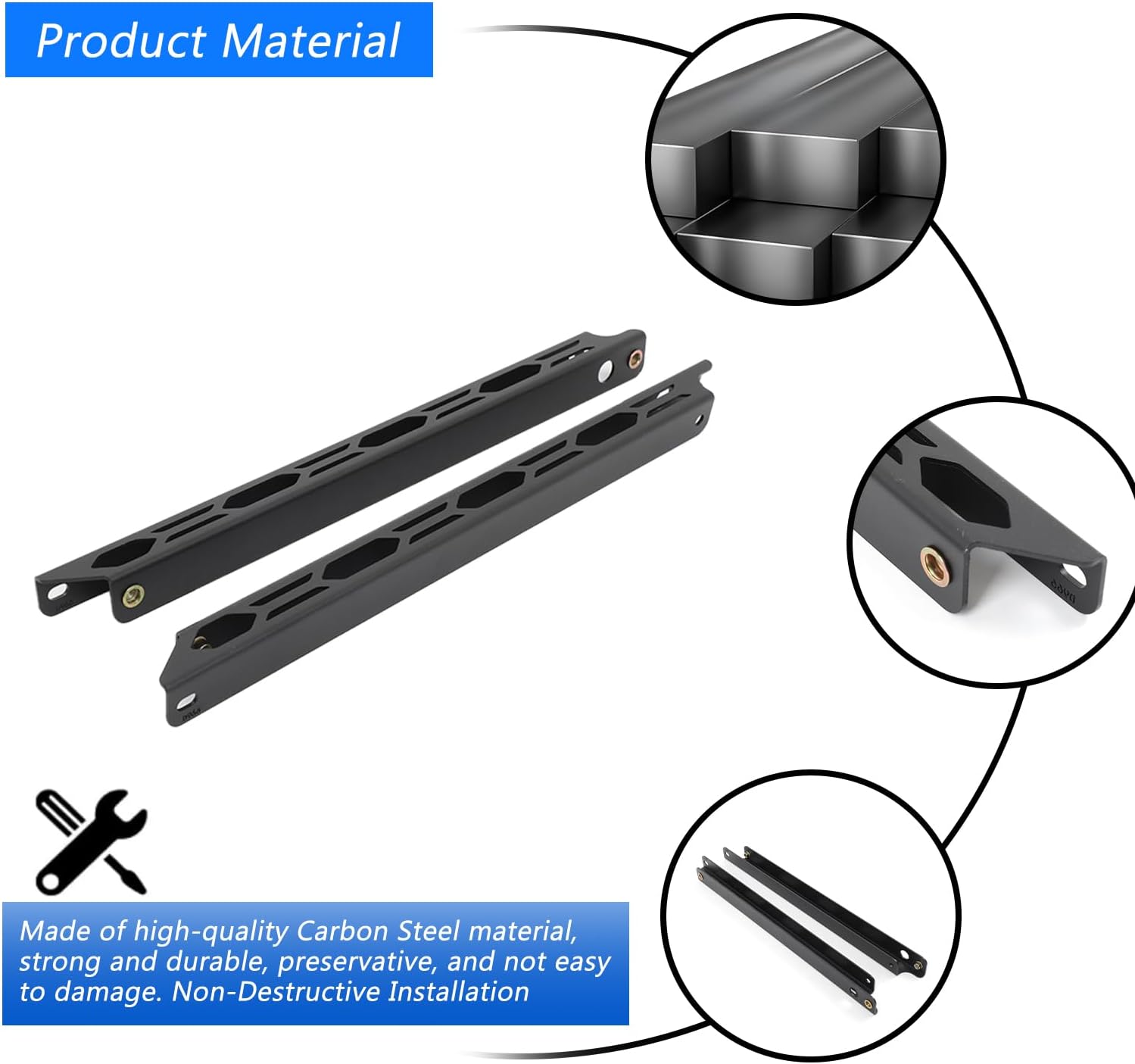 Black Carbon Steel Car Seat Mount Bracket Compatible with Land Rover Defender 2004-2018 Adjustable Automotive Seat Mounting Brackets,Car Front Side Mount Brackets for Seats