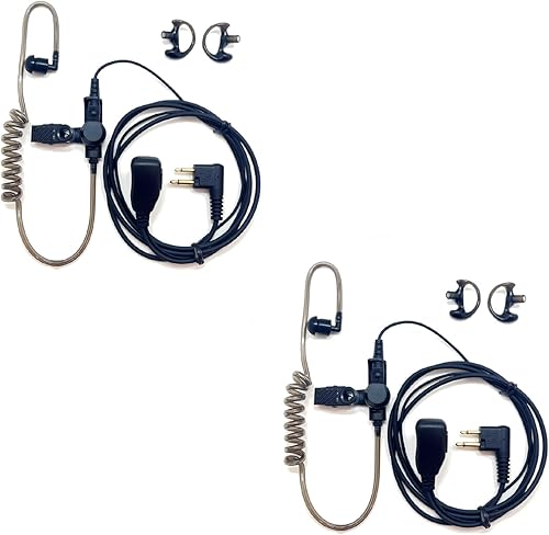 Miniatura 9 de Walkie Talkies auriculares con micrófono 1 pin Covert Air Acoustic Tube Headset para Motorola Talkabout MH230R MR350R T200 T200TP T260 T260TP T600