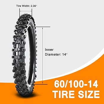 タビオ Amazon.com: HOLATO Front 60/100-14 2.50-14 Tire and Inner