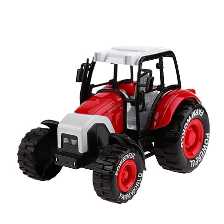 Jokereader Creative 1:32 Alloy Engineering Car Tractor Toy Model Farm Vehicle Car Model(Red) for Kids 2-12 Years All Toys