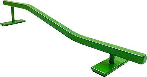 FLVFF Riel de diapasón de metal hecho de acero cuadrado sólido de 2 niveles, rieles de molienda y parques de patinaje (R6) (naranja)