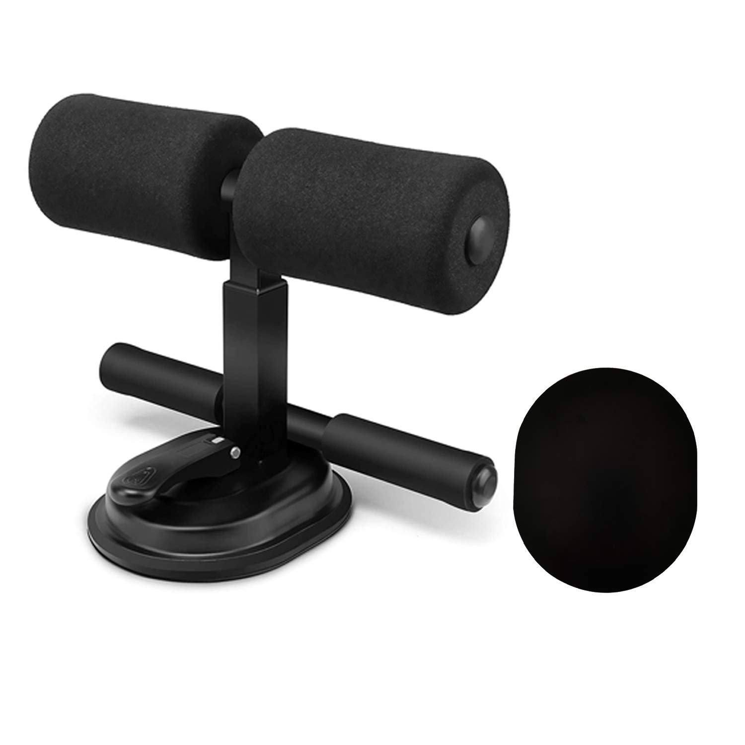 WPHUAW Upgraded Sit Up Bar Set Include Auxiliary Board Adjustable Sit Up Bar Assistant Device Portable Self Suction Sit Up Foot Holder with Two Rows for Home Exercise, Suitable for Any Style Floor