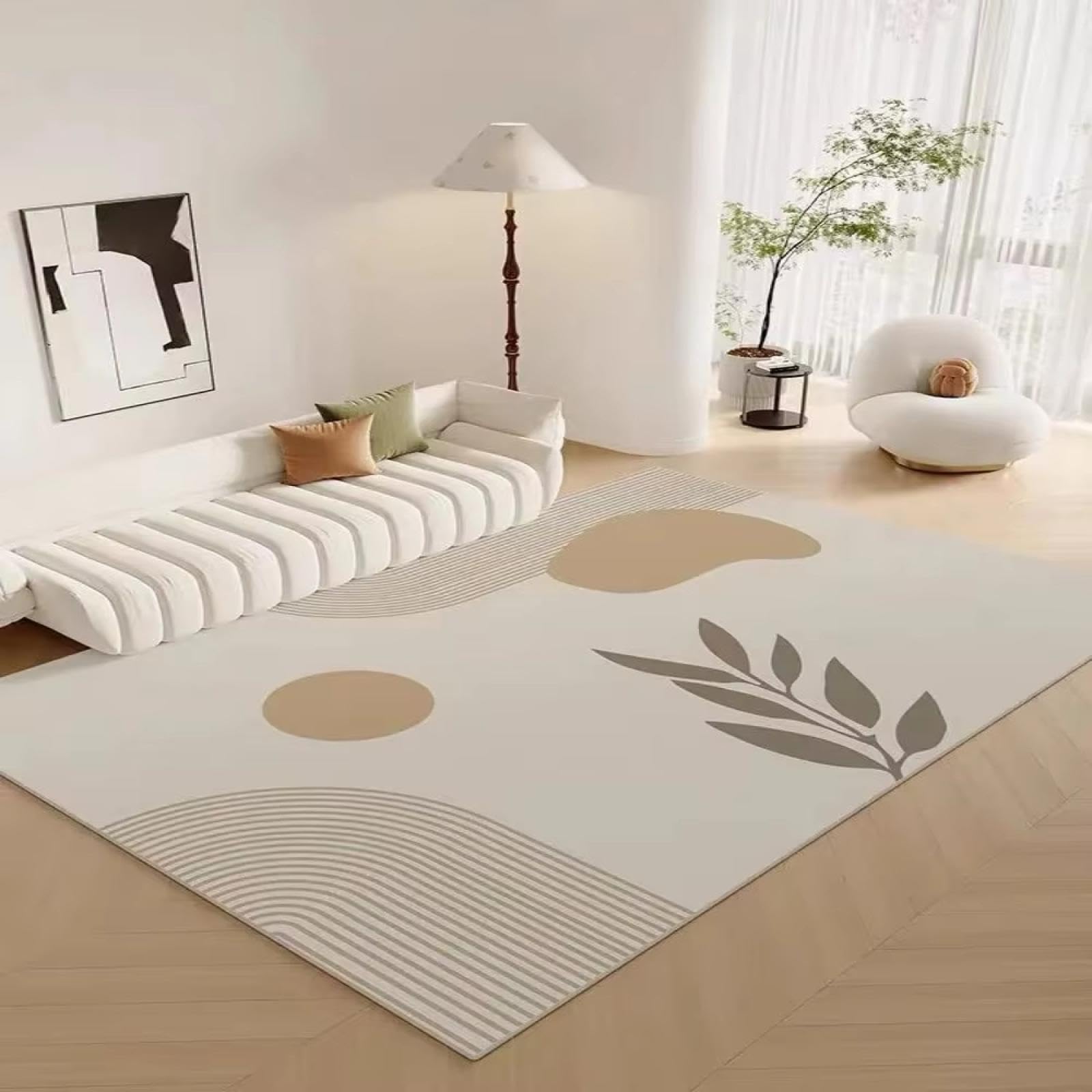Alfombra para dormitorio de 120x170cm ideal para crear un rincón zen