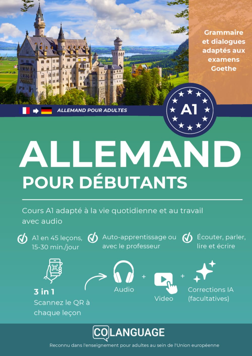 Allemand pour débutants : Cours A1 adapté à la vie quotidienne et au travail avec audio: Apprendre allemand A1 avec des dialogues, grammaire, audio et ... ou en classe.: 1 (Allemand pour adultes)