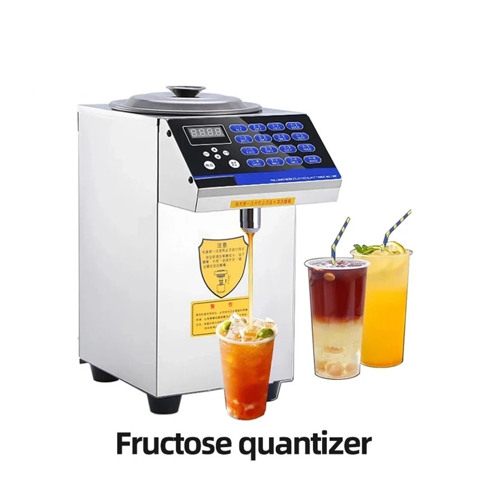 Macchina per Sciroppi, Attrezzatura Speciale For Negozio Di Tè Al Latte Commerciale Macchina Automatica For La Quantificazione Del Fruttosio Con Computer Set Completo Piccoli Caffè