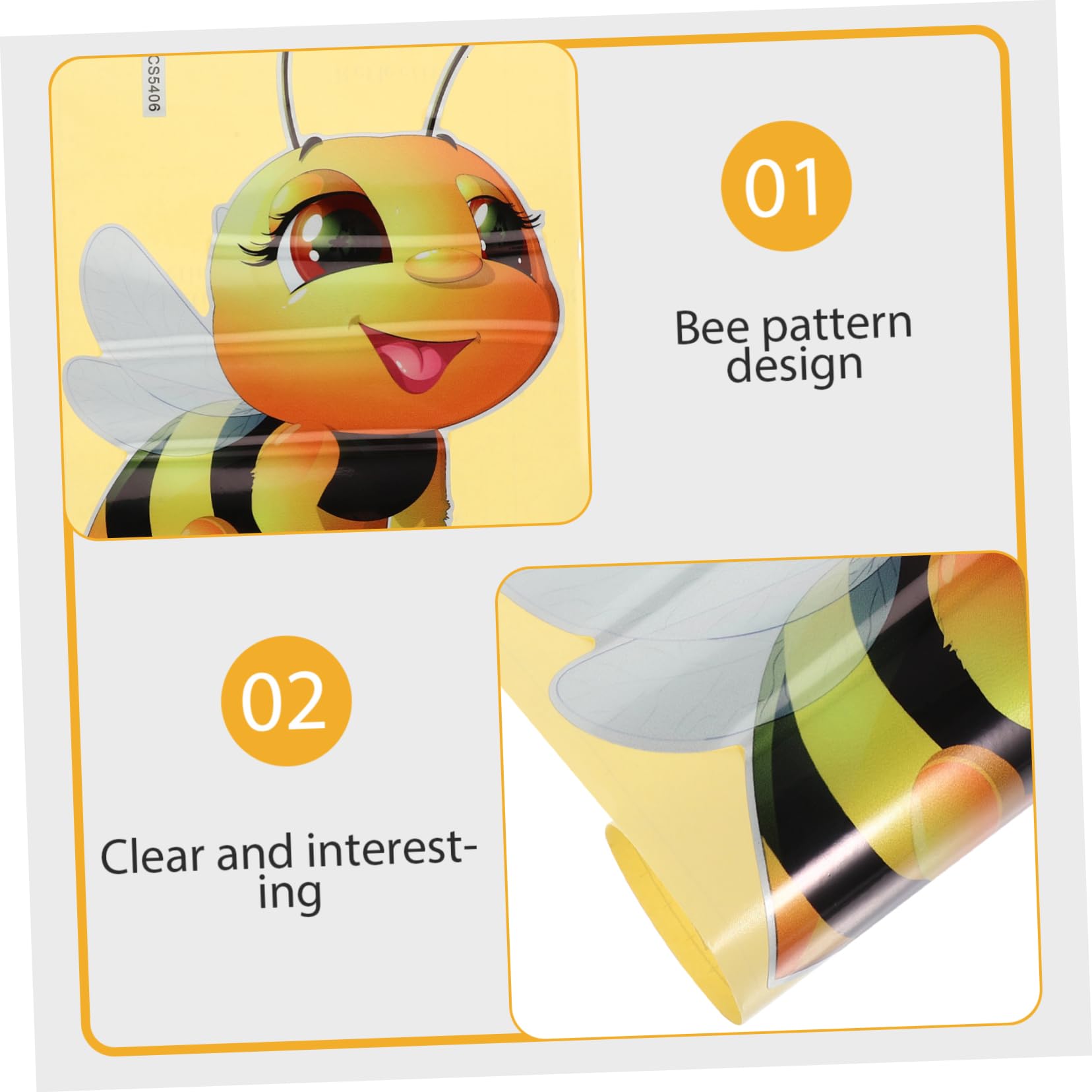 Hemobllo 10piezas Pegatinas De Pared De Insectos De Dibujos Animados De Decoración Para Habitaciones Infantiles Calcomanías Removibles De Abejas Para Decoración Creativa De Hogares y