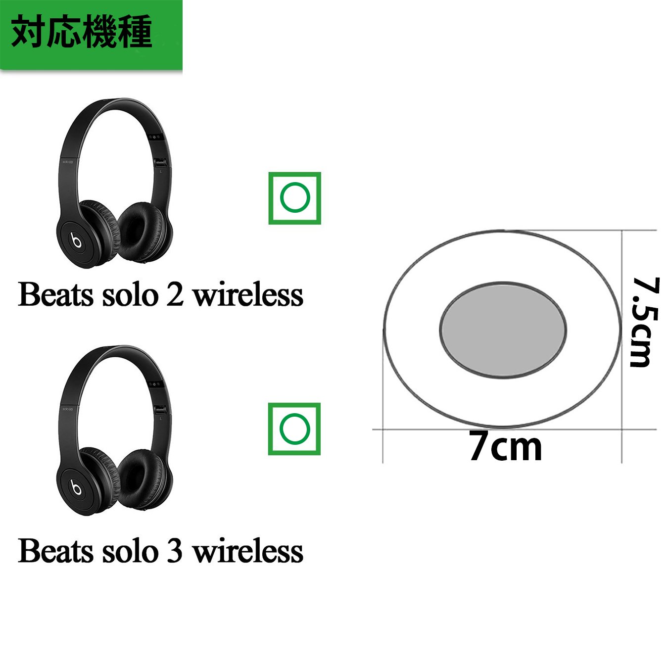 Beats by Dr Dre - イヤーパッド新品交換！Beats  SOLO3 WIRELESS ☆ Amazon | Guoxd イヤーパッド Beats by Dr. Dre SOLO 交換用