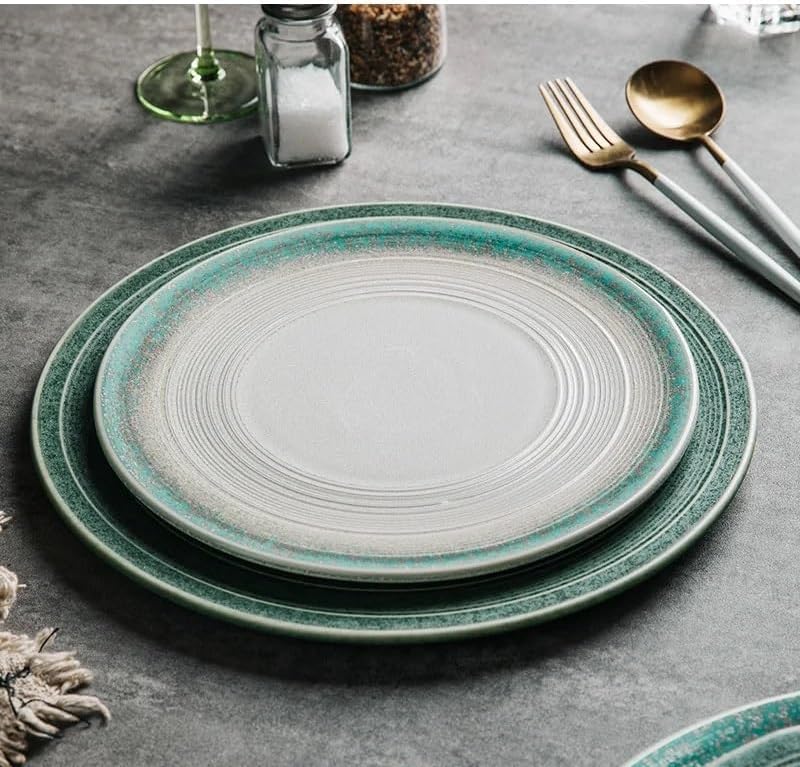 Dessert Plates Creative Ceramic Flat Plate Steak Plate Dessert Plate Snack Plate Display Plate Dessert Plate