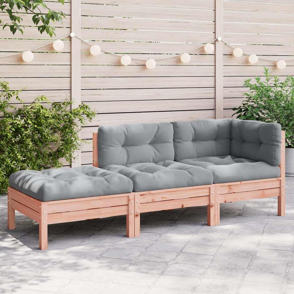 Canapé de jardin extensible en Douglas : la solution pour petits et grands espaces