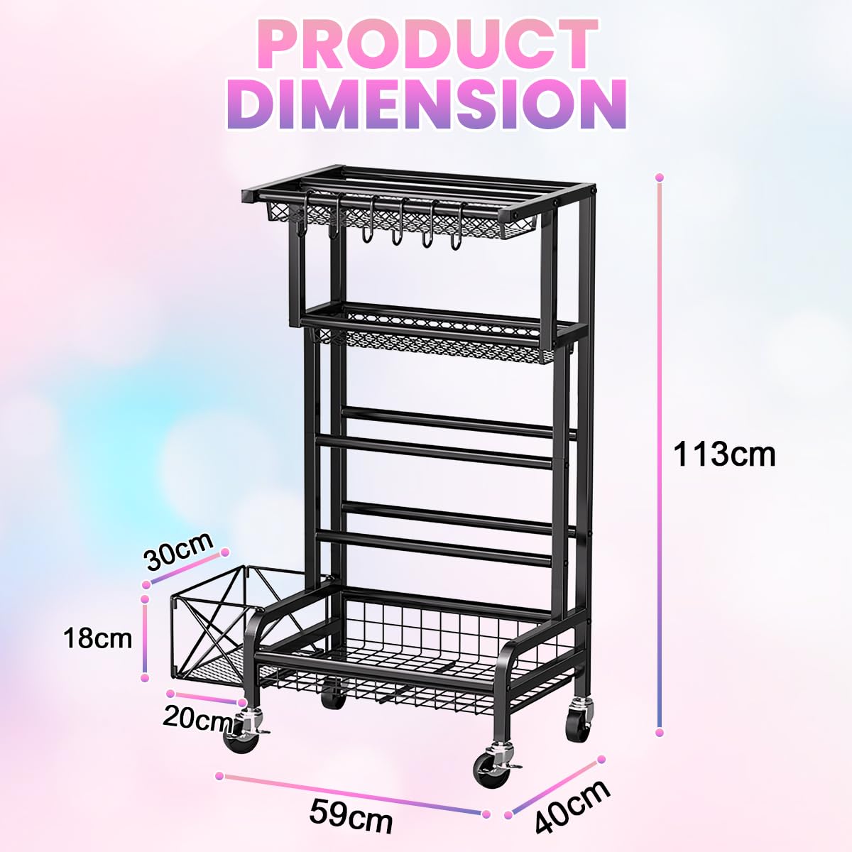 Support d'haltères Multifonction pour Haltères | Organiseur de Pour Haltères Avec 4 Roues Pivotantes, Applique Également à Kettlebells, Rouleau en Mousse