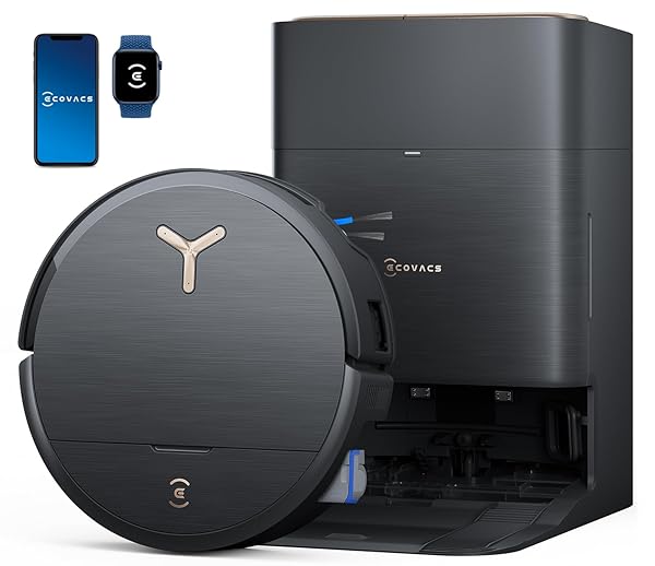 ECOVACS DEEBOT X9 PRO Omni Robot Vacuum and Mop,16,600Pa Blast Suction, OZMO Roller Instant Self-Washing Mopping, ZeroTangle 3.0, Triple Lift System, AI Smart Navigation, Hands-Free Omni Station