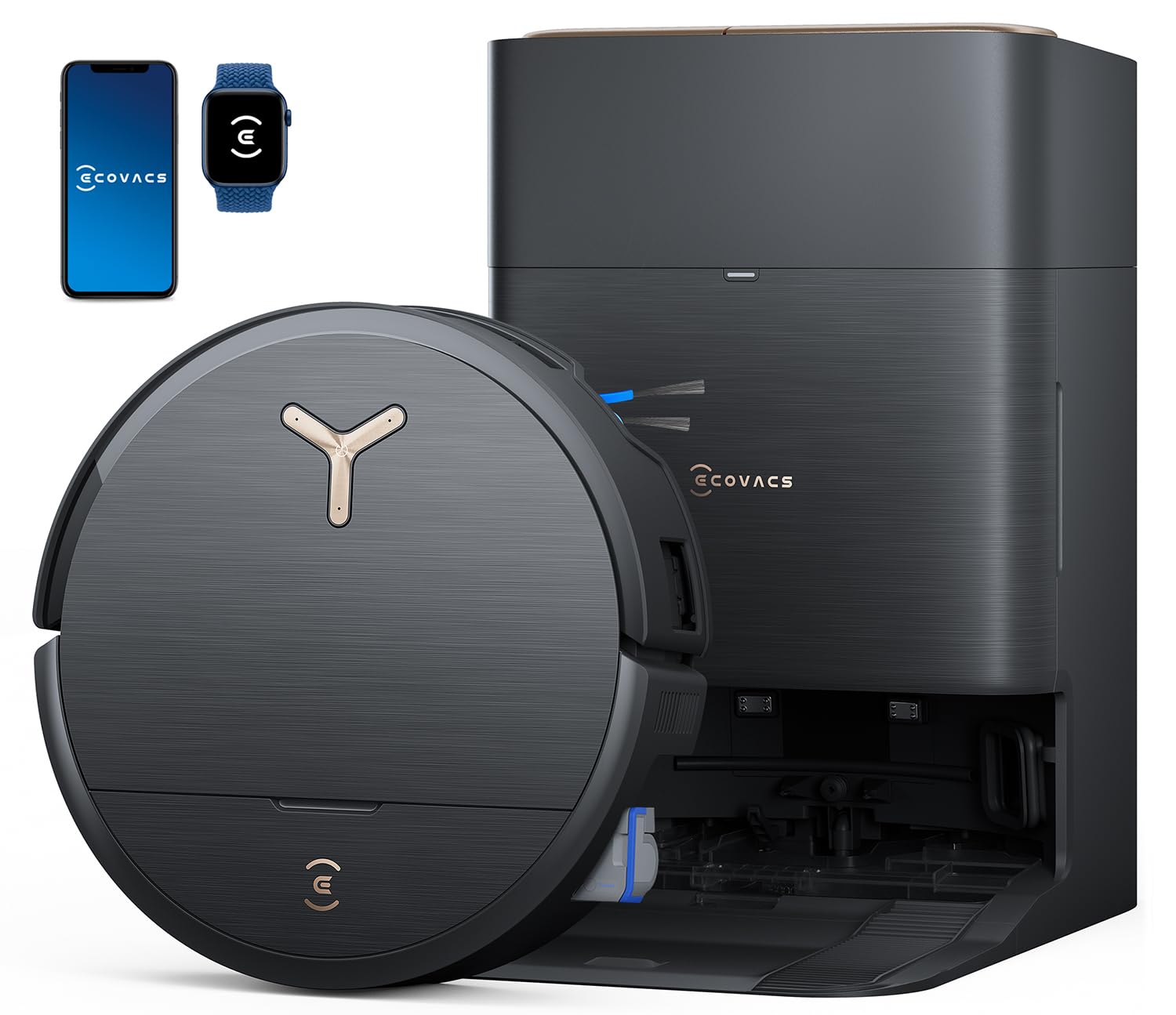 ECOVACS DEEBOT X9 PRO Omni Robot Vacuum and Mop,16,600Pa Blast Suction, OZMO Roller Instant Self-Washing Mopping, ZeroTangle 3.0, Triple Lift System, AI Smart Navigation, Hands-Free Omni StationECOVACS DEEBOT X9 PRO Omni Robot Vacuum and…