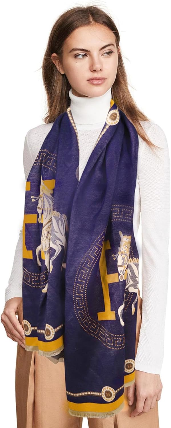 EXTREE Scarfs for Women Pashmina Silky Shawl Wrap for Evening Dressing Blanket Open Front Poncho Cape