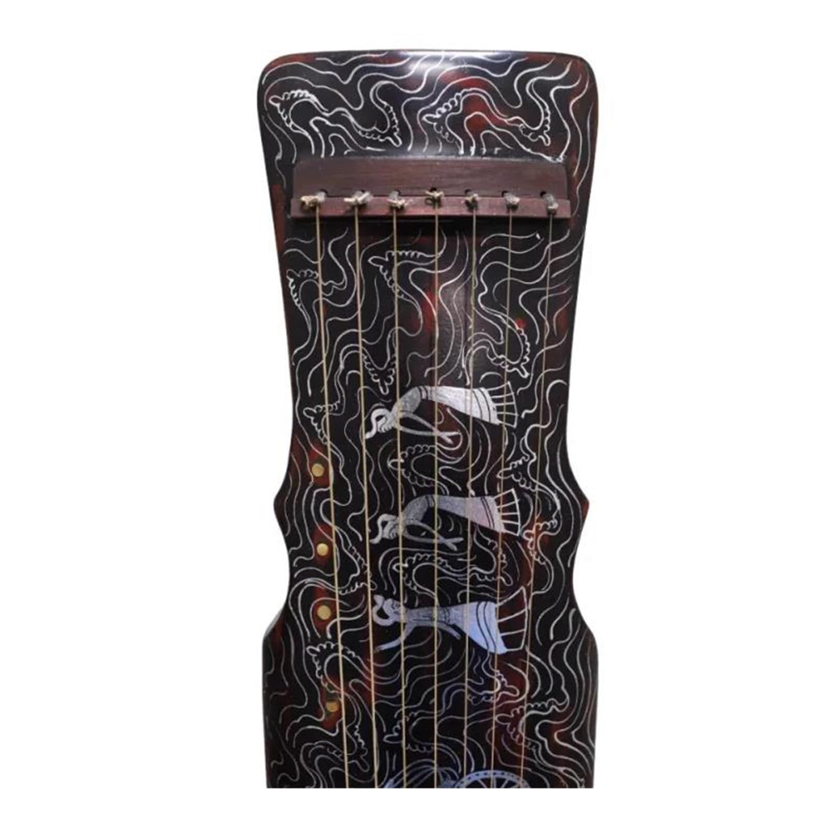 Professionelles Musikinstrument Guqin Guqin Ein Professionelles Traditionelles Saiteninstrument Aus Holz Und Lack