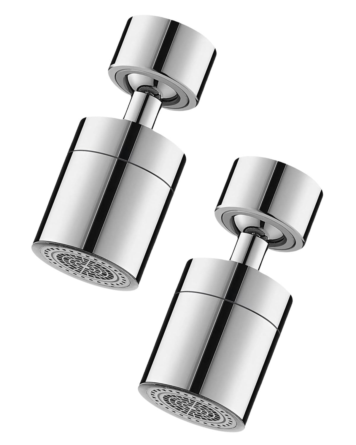 IPNSDON 2PCS Kitchen Faucet Aerator, 360 Degree Swivel Tap Aerator, 24mm M24 Splash-Proof Faucet Sprayer Head