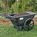 Rubbermaid Commercial Products 8.75 Cubic Foot, All-Weather, Big-Wheel Cart/Yard Cart/Lawn Cart/Wheelbarrow, Yardwork/Landscaping/DIY Projects, Durable/Weather Resistant, Black