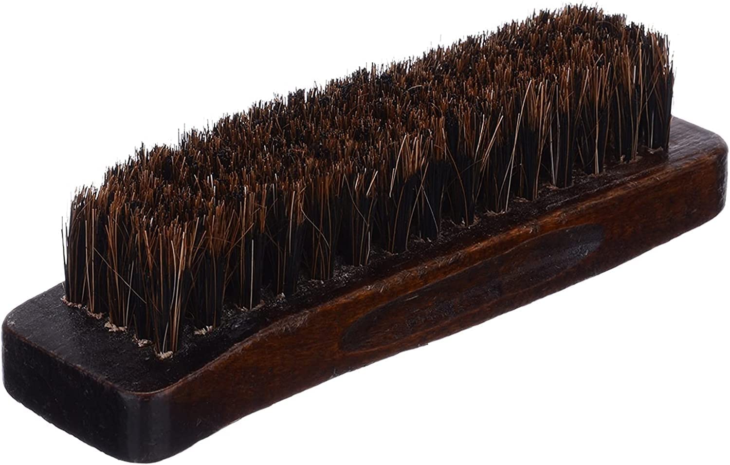 Brosse à Chaussures, Manche en Bois, crinière Naturelle, Cirage à Chaussures, Polissage, Brosse de Nettoyage, Outil de Nettoyage ménager, Brosse à Chaussures