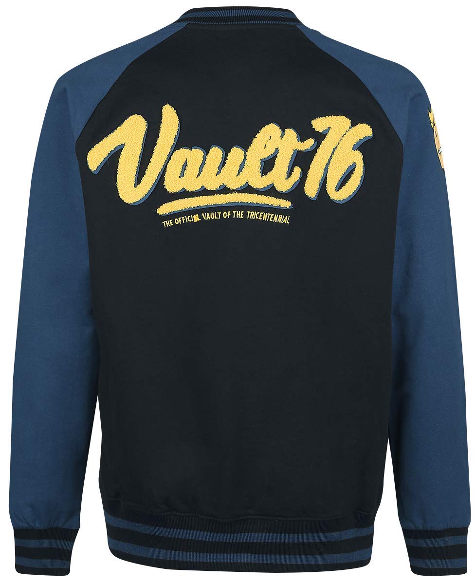 Fallout 76 - Vault 76 Chaqueta Universitaria Negro/Azul