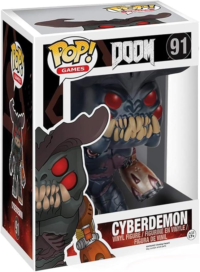 Diablo-Immortal-x-DOOM-Kollaboration bringt Zusammenstoß legendärer Hölle-Visionen 6 61HusPtfpQL. AC SY879 Funko POP Games: Doom - Cyberdemon Action Figure, 6