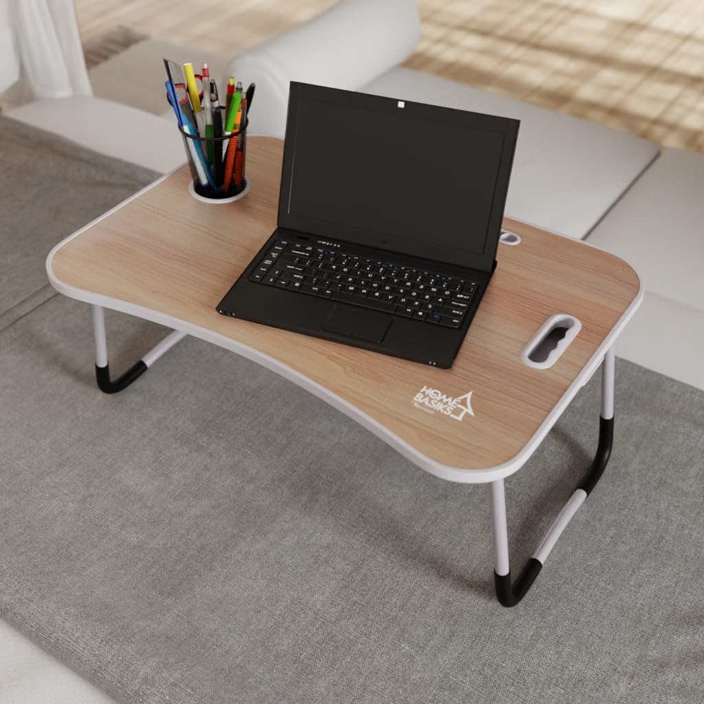 Upmarkt s Homebasiks Flexitech Multi-Functional Laptop Bed Table with Storage Drawer Wood Portable Laptop Table (Urban) (B0D5Z5B8LK) Amazon Price History, Amazon Price Tracker