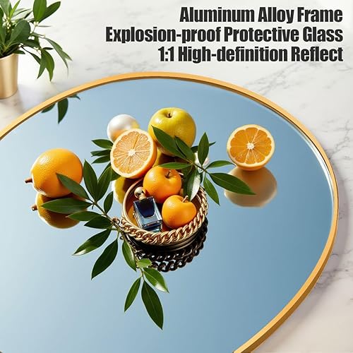 Miniatura 2 de Espejo de suelo arqueado, 57 x 20 pulgadas, espejo de longitud completa para colgar o inclinar, espejo de cuerpo completo con soporte para