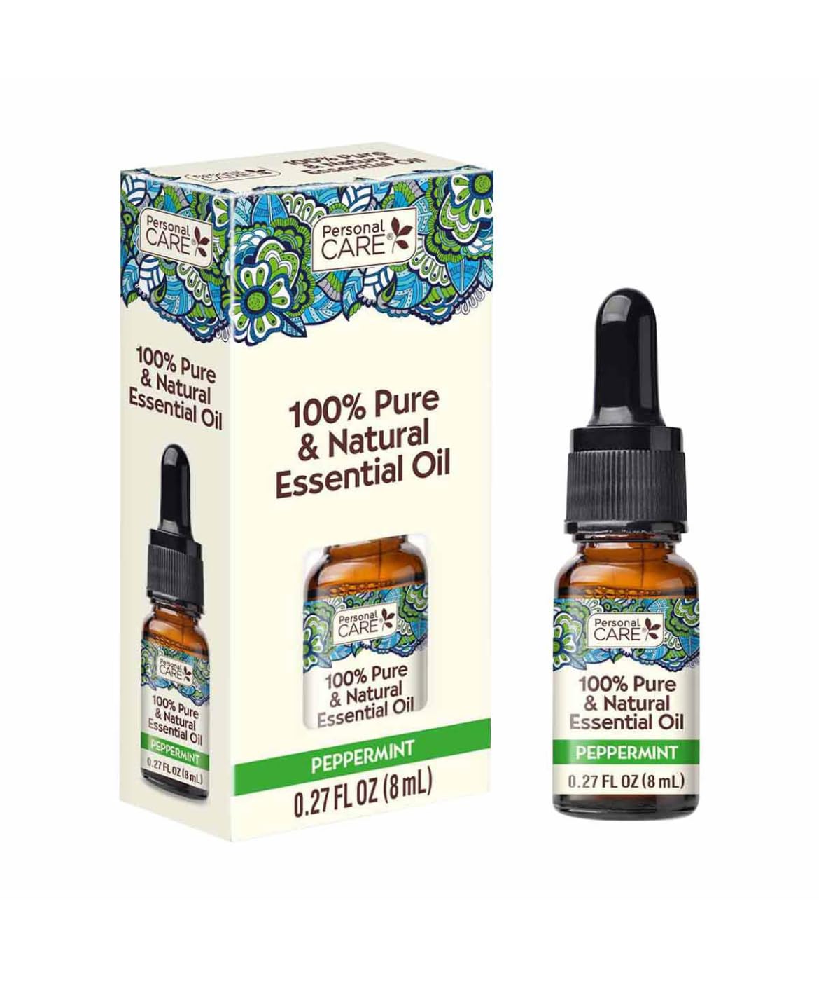 100% Pure & Natural Peppermint Essential Oil, 0.27 fl oz