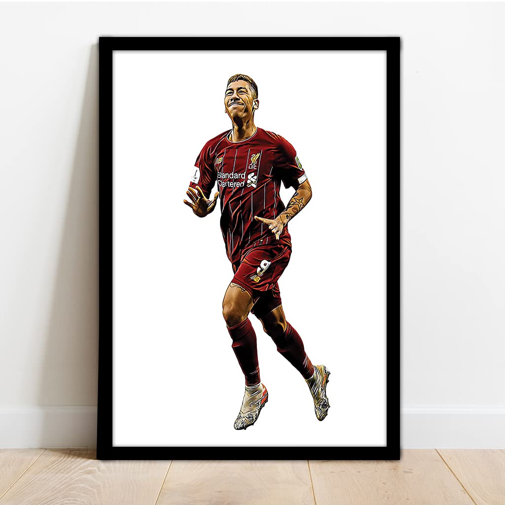 Liverpool - Roberto FIRMINO - Champions League - Framed Illustration Print Poster
