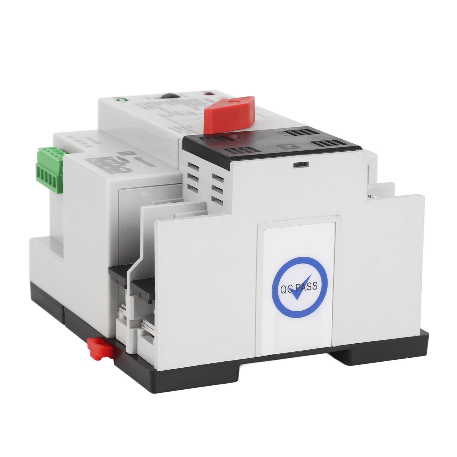 Ausla Interruttore Automatico a Doppia Alimentazione Alloggiamento PC Interruttore di Trasferimento Automatico 2P AC 220 V 8 KV Modalità Automatica e Manuale Trasferimento Pubblico e in Standby per