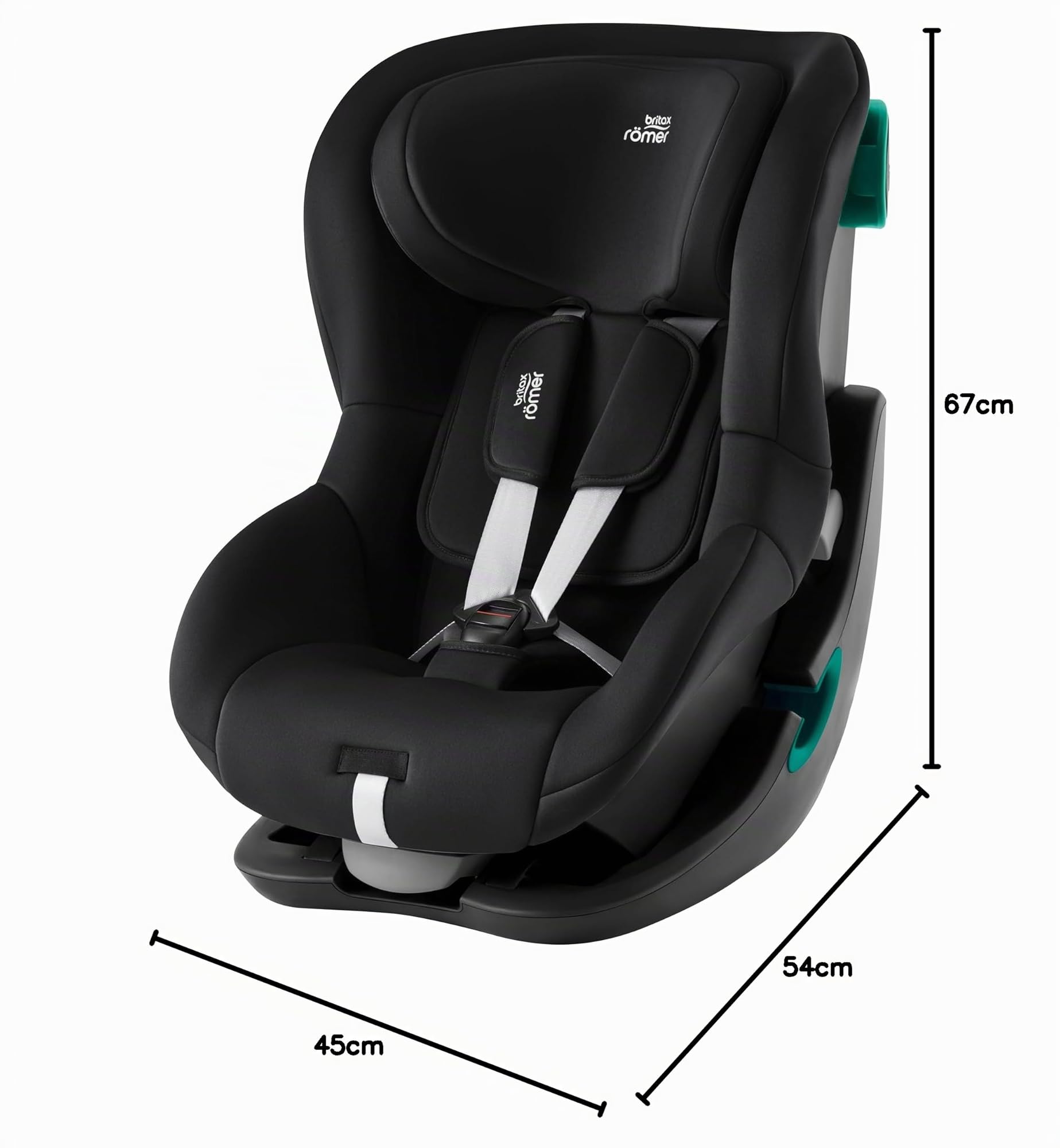 BRITAX RÖMER Kindersitz KING PRO, für Kleinkinder von 76-105 cm (i-Size) ohne ISOFIX, 15 Monate